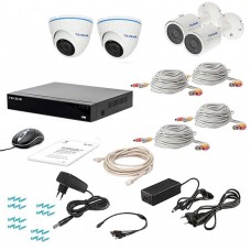 Комплект відеоспостереження Tecsar AHD 4MIX 2MEGA