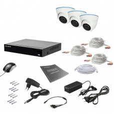 Комплект видеонаблюдения Tecsar AHD 3IN 5MEGA