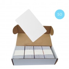 Набір 50 шт. Безконтактна картка Tecsar Trek Mifare Classic 1K 08 мм біла