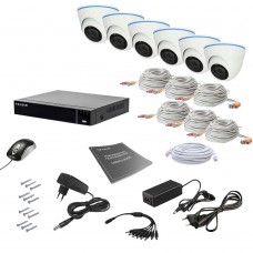 Комплект відеоспостереження Tecsar AHD 6IN 5MEGA